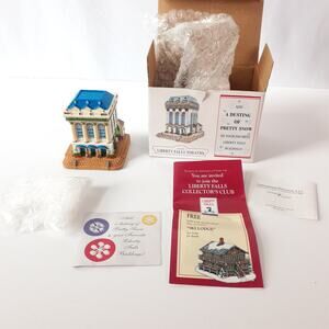 Liberty Falls Collection NEW Liberty Falls Theatre AH208 with Dusting Snow Mini